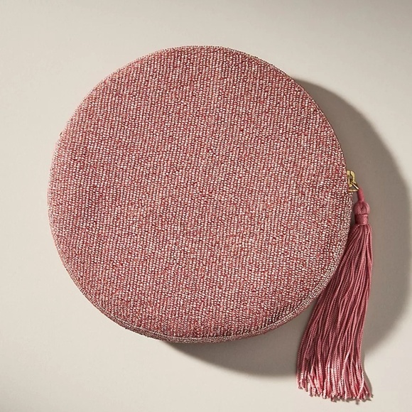 NWT Anthropologie Holiday Monogram Pouch Letter A - Picture 4 of 5